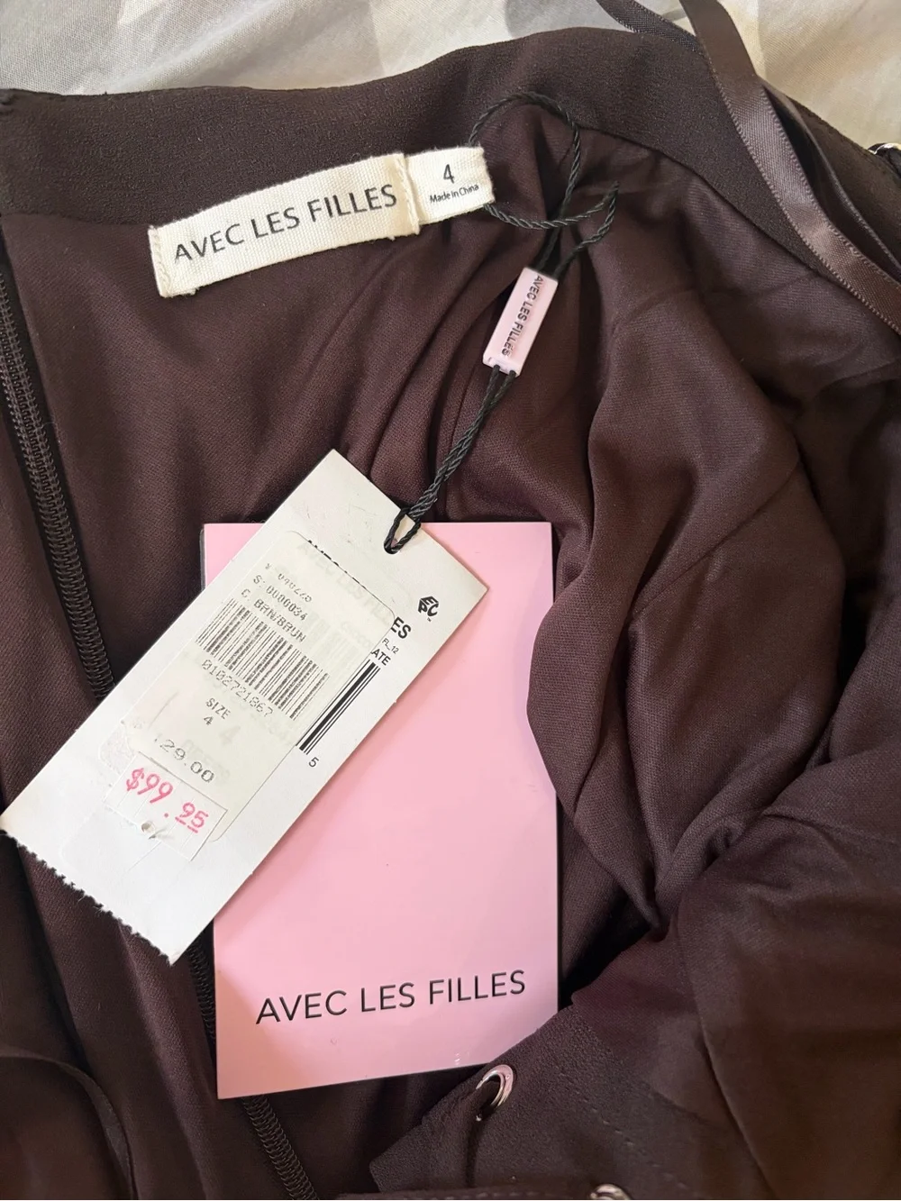 Avec Les Filles spaghetti straps